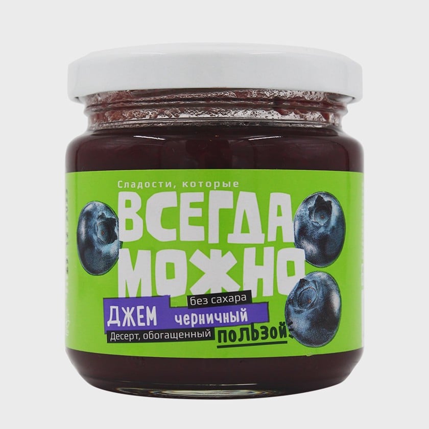 Cem Всегда можно, aşağı kalorili, qaragilə, 200 q