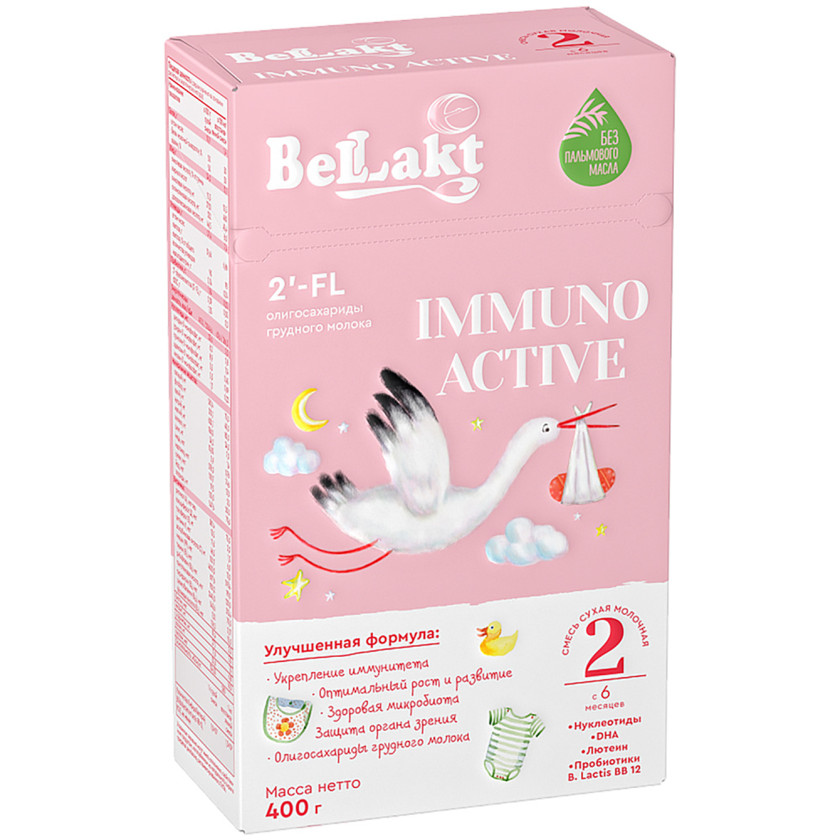 Uşaq süd qarışığı Bellakt Immunis 2+, 6-12 ay, 400 q