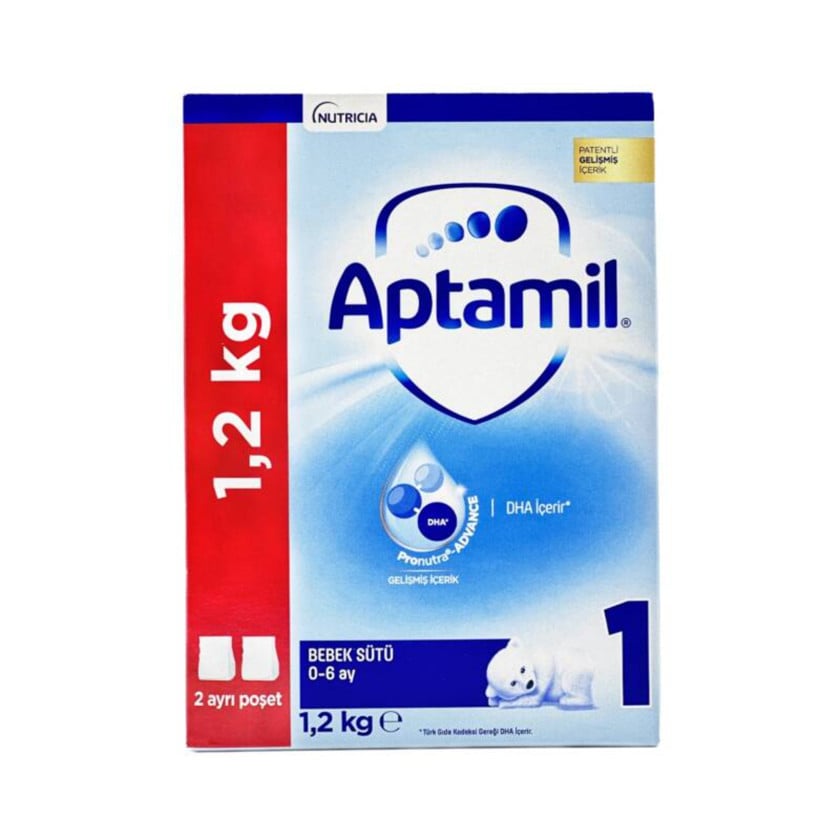 Quru südlü qatışıq Aptamil 1, 0-6 ay, 1200 q - 121-99542