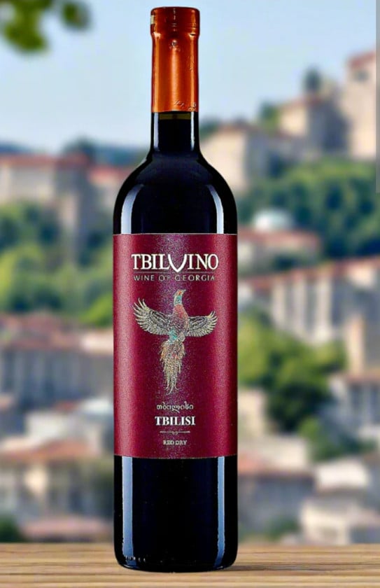 Qırmızı şərab Tbilivino Tbilisi, turş, 750 ml