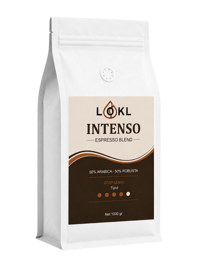 Qəhvə dənələri LOKL Intenso Espresso, 1000 q