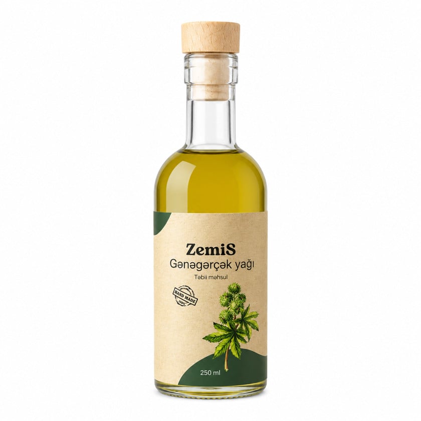 Gənəgərçək yağı ZemiS, 250 ml