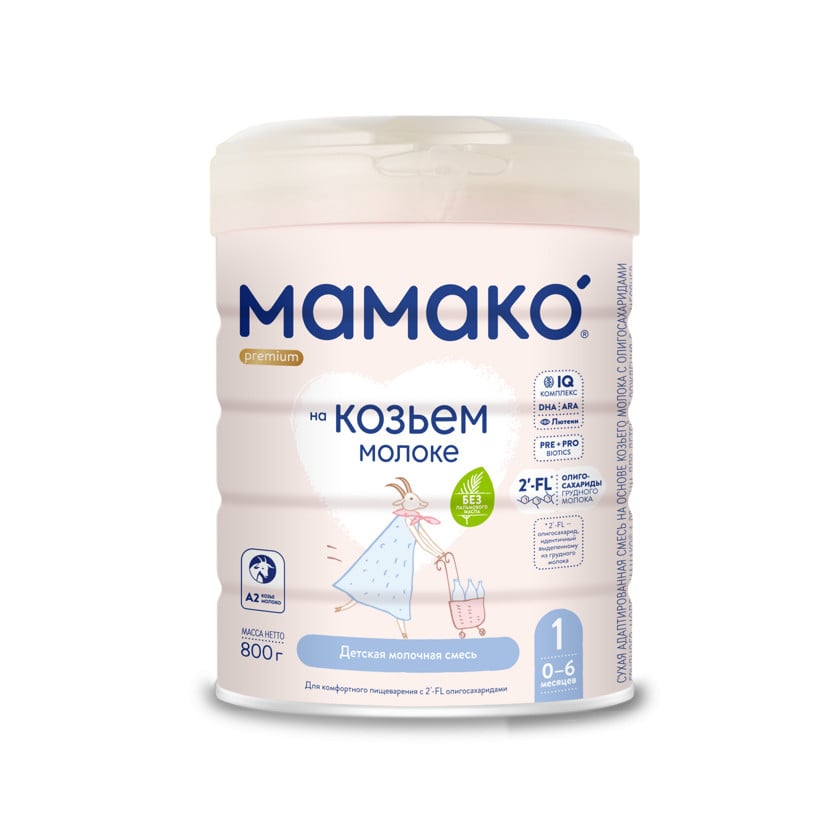 Quru südlü qatışıq Мамако Premium 1, 0-6 ay, 800 q