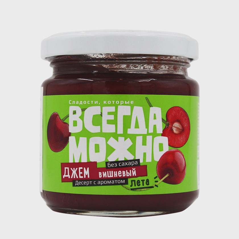 Cem Всегда можно, aşağı kalorili, albalı, 200 q