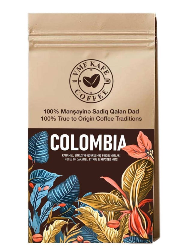 VMF Kafe Colombia Premium, qəhvə dənə, 1000 q