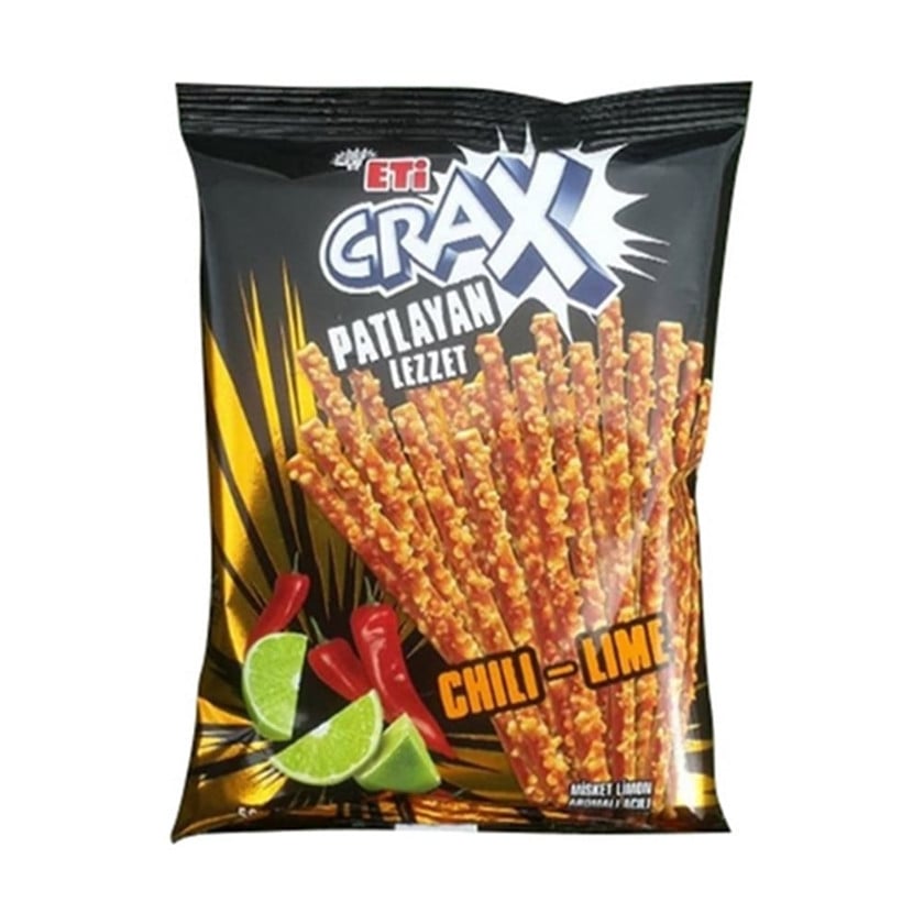 Çubuqlar Eti Crax Chili Lime, 5x50 q