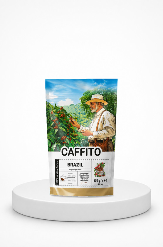 Qəhvə dənələri Caffito Brazil, 250 q