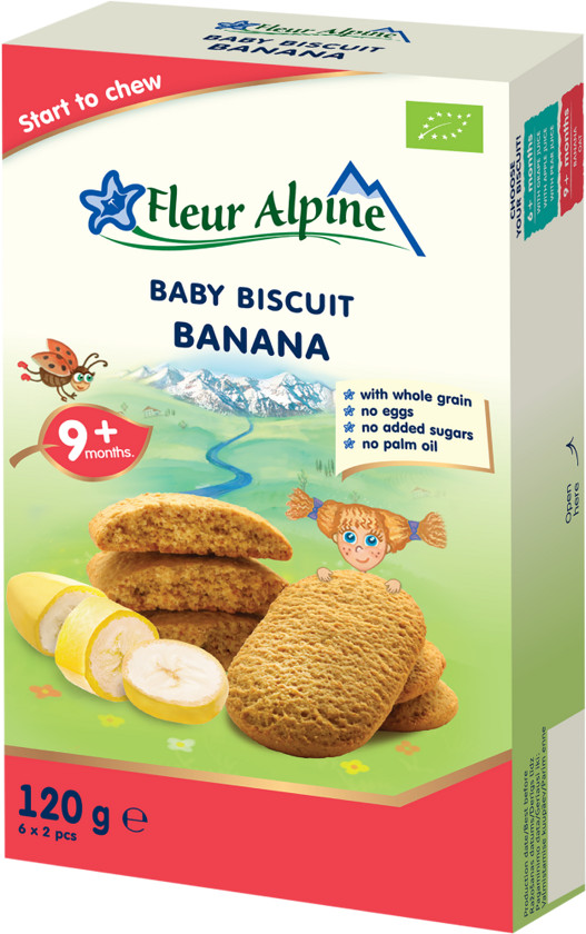 Uşaqlar üçün peçenye Fleur Alpine Banan