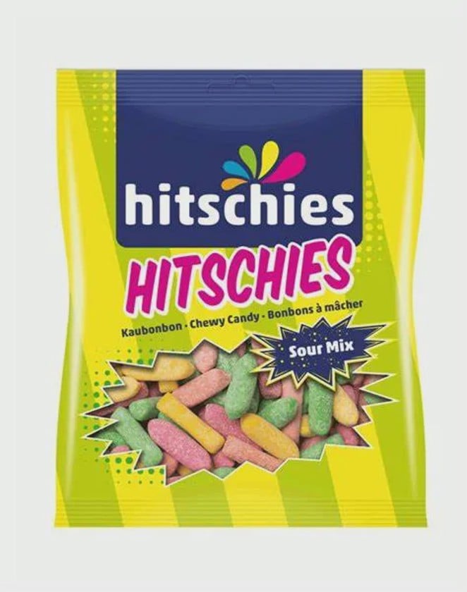 Çeynənən konfetlər Hitschies Hitschler Fruit Gummies Sour MIX 140 q
