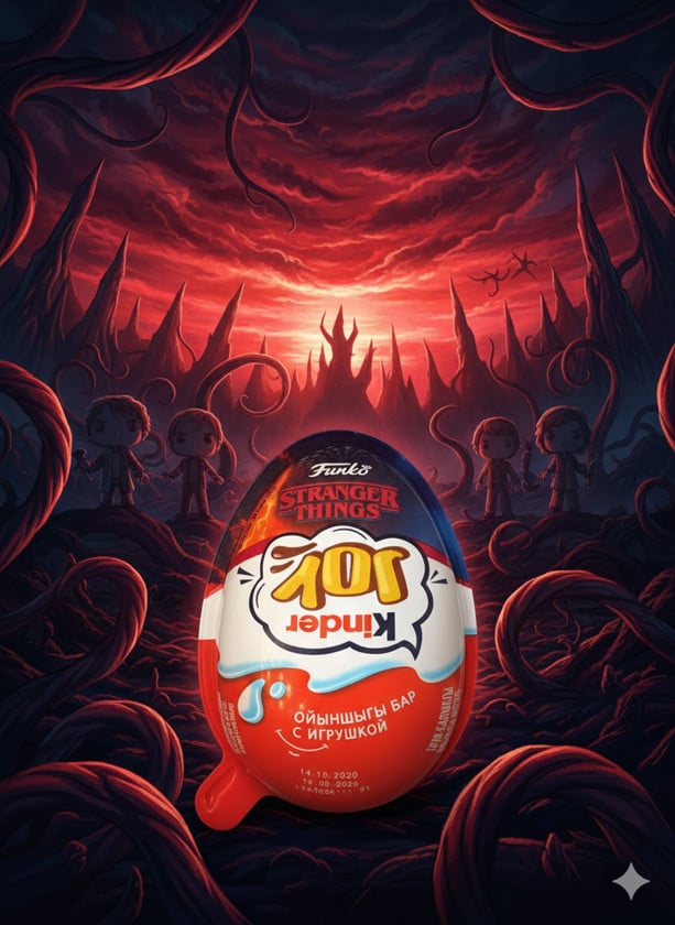 Hədiyyəli yumurta Kinder Joy STRANGER THINGS, 20 q