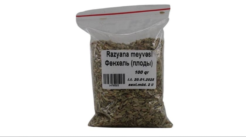 Razyana meyvəsi 100 q