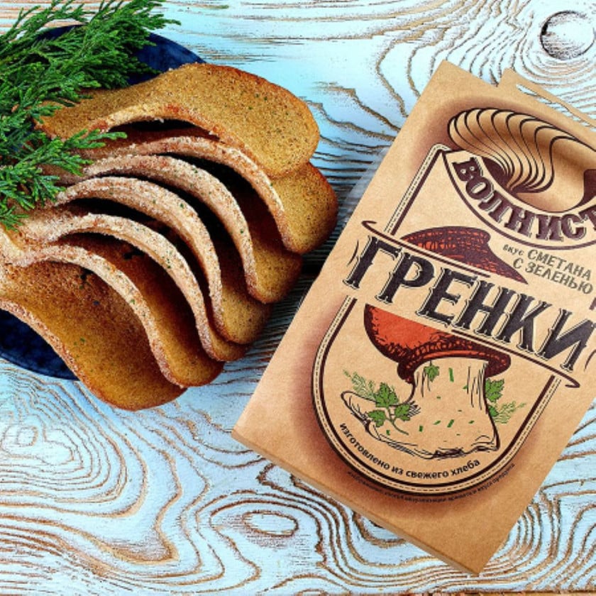 Qrenki Vkusvill Волнистые, göyərti və xama dadlı