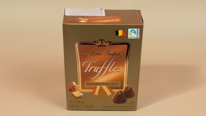 Trüf şokolad Maitre Fancy duzlu karamel, 200 q, 15 əd