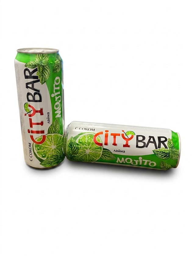 Qazlı içki City Bar Mojito laym şirəsi ilə 450 ml