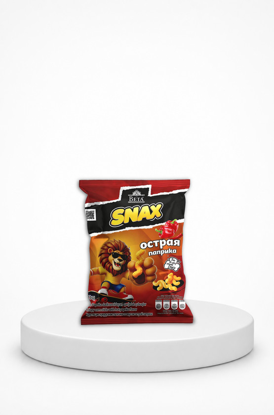 Qarğıdalı cipsi Snax, paprika, xırçıldayan, 20 q