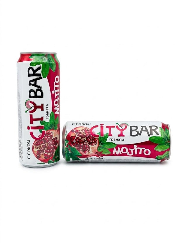 Qazlı içki City Bar Mojito nar şirəsi ilə 450 ml