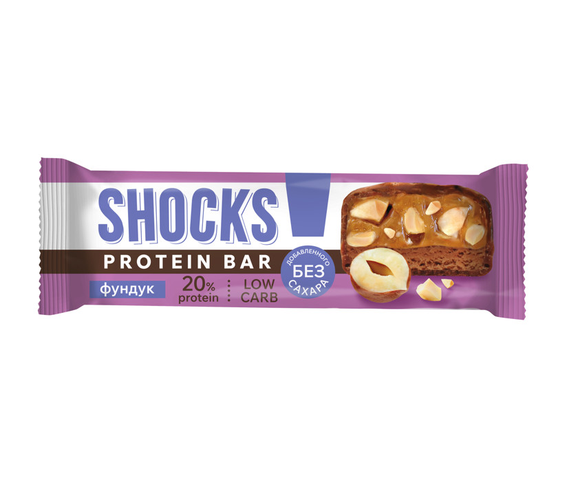 Protein bar FitnesShock Фундук, 50 q