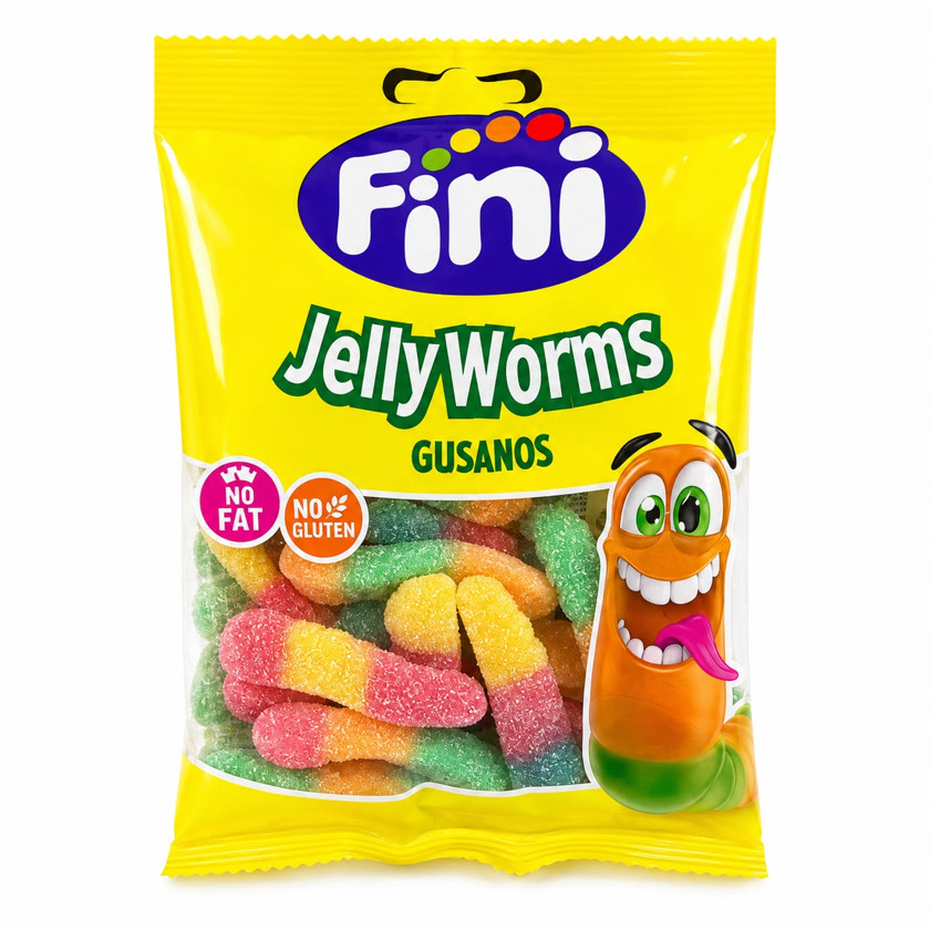 Marmelad Fini Jelly Worms, 90 q