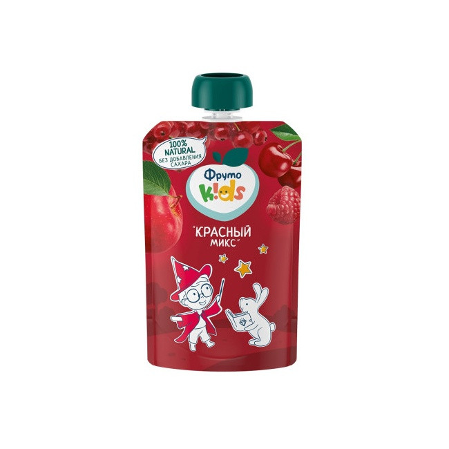 Uşaq üçün püre FrutoKids, qırmızı miks, 90 q