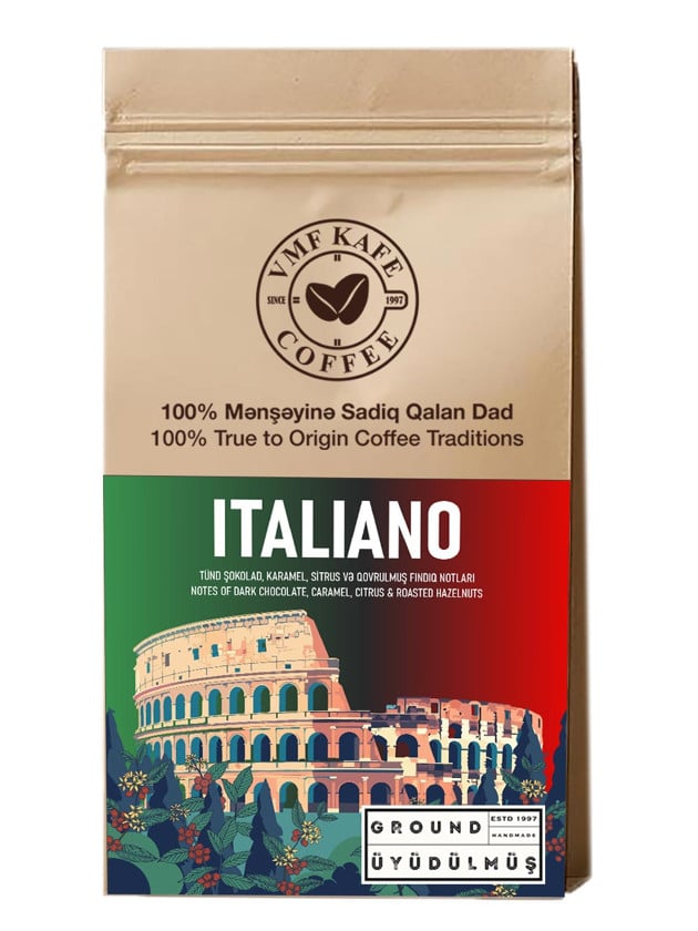 VMF Kafe Italiano Premium, qəhvə üyüdülmüş, 1000 q