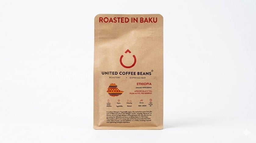 Qəhvə United Coffee Beans Ethiopia 200 q
