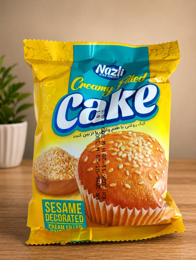 Keks Nazli Creamy Filled Sesame, 80 q