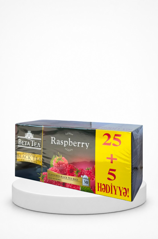 Paket çayı Beta, Raspberry Tea Bags 30, Seylon, Moruq, 30*2 q