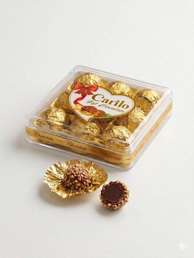 Şokolad konfetləri Carilo Chocolate Square 9, 112.5 qr