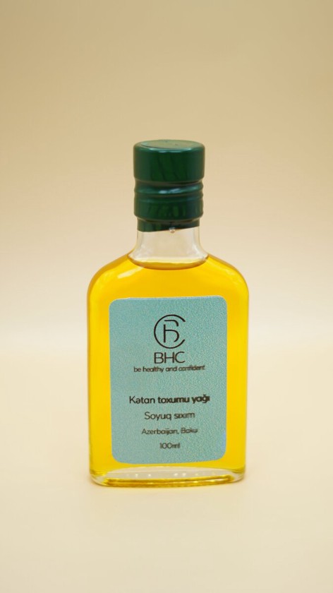 Kətan yağı BHC, soyuq sıxım, 100 ml