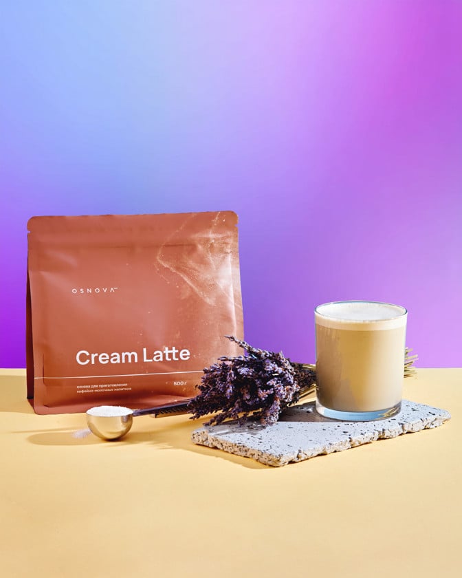 Qəhvə hazırlanması üçün toz Osnova Tech Cream Latte Lavanda, 500 q