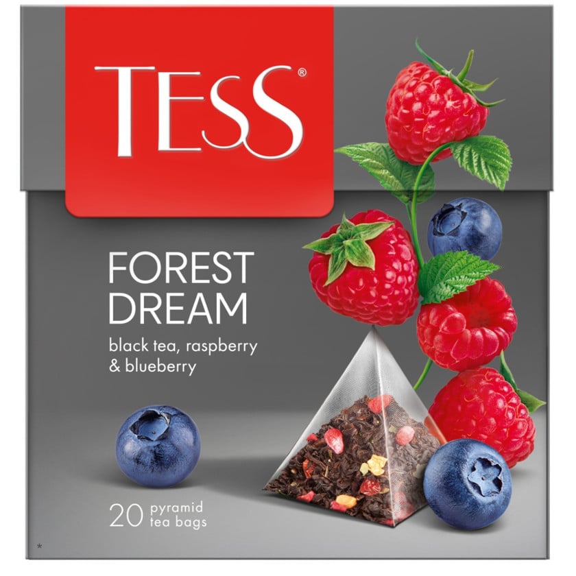 Giləmeyvəli qara paket çayı Tess Forest Dream, 20 ədəd
