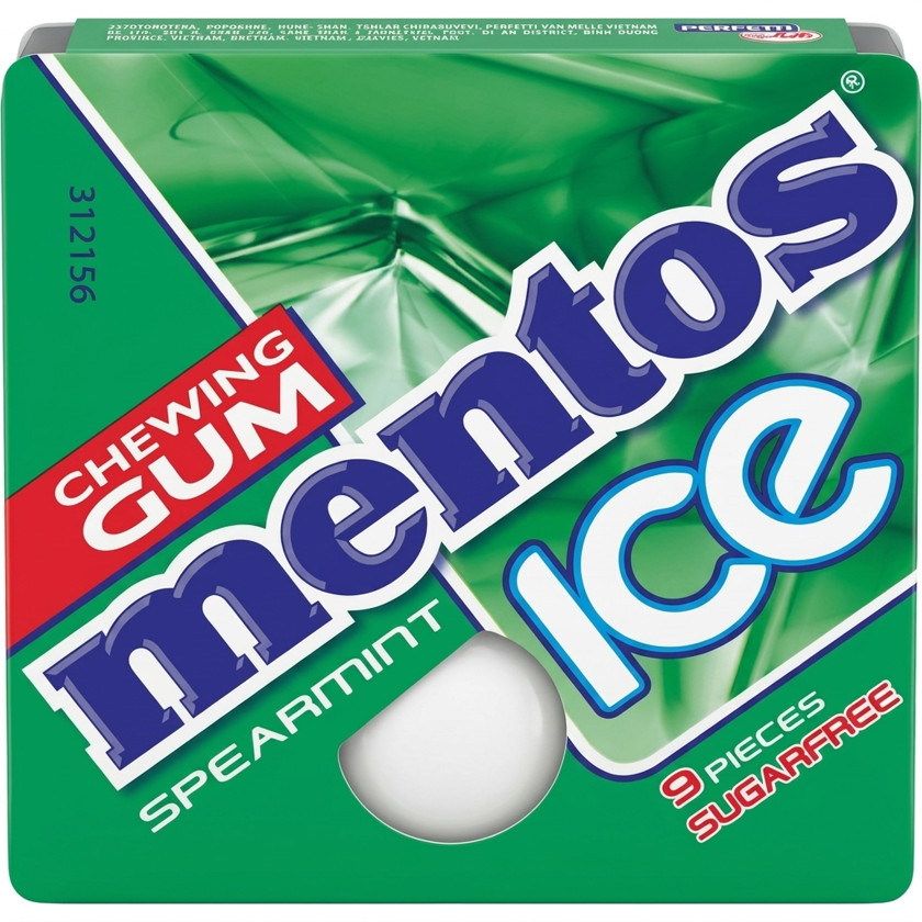 Saqqız Mentos Ice, nanə, 12.9 q x 9 əd