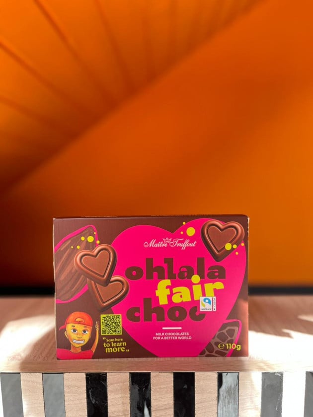 Şokolad konfetlər Ohlala Fair Choc, 110 q