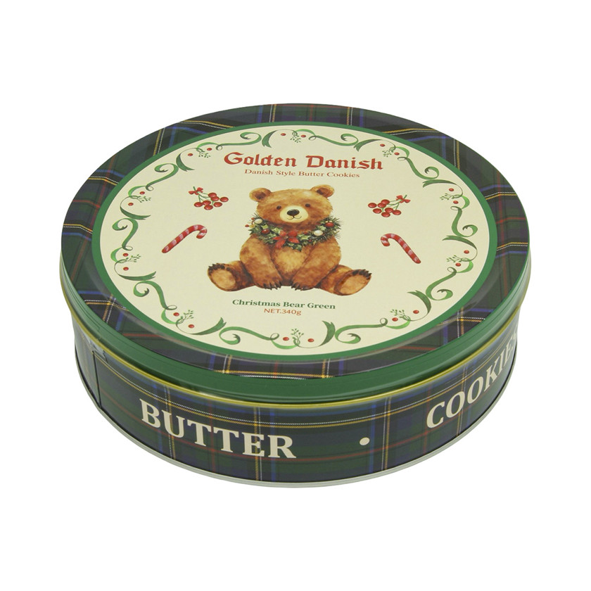 Peçenye Carilo Golden Danish Style Butter Christmas Bear Green, 340 q