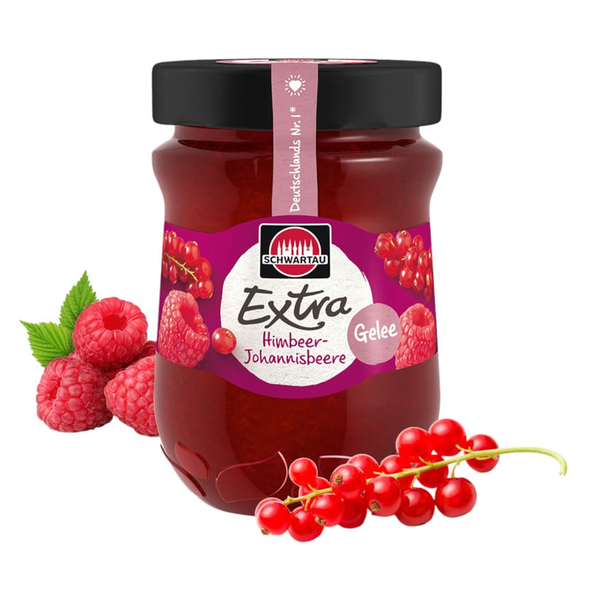 Cem Schwartau Extra, moruq/qırmızı qarağat, 340 q