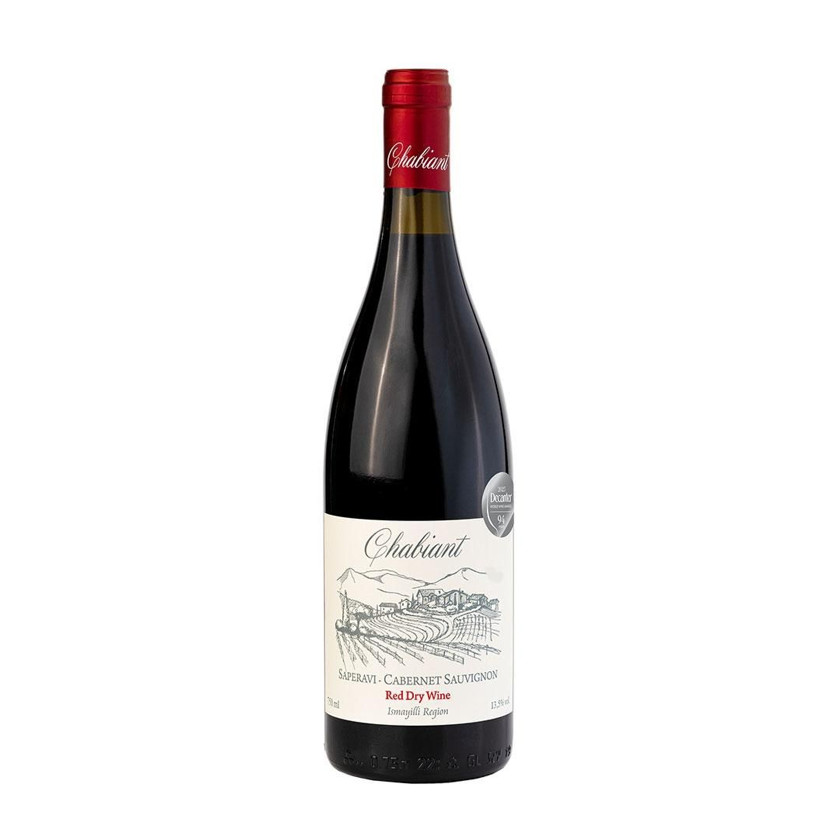 Şərab Chabiant Saperavi-Cabernet Sauvignon Red Dry, 750 ml