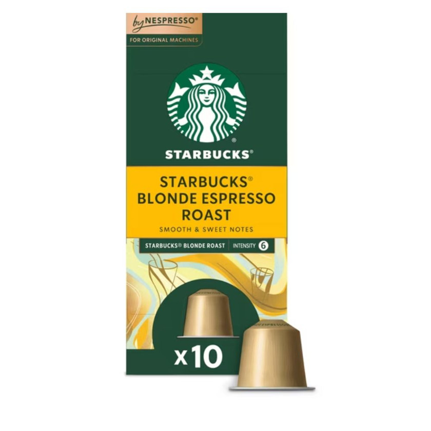 Kapsullarda qəhvə Starbucks Blonde Espresso Roast, 10 əd