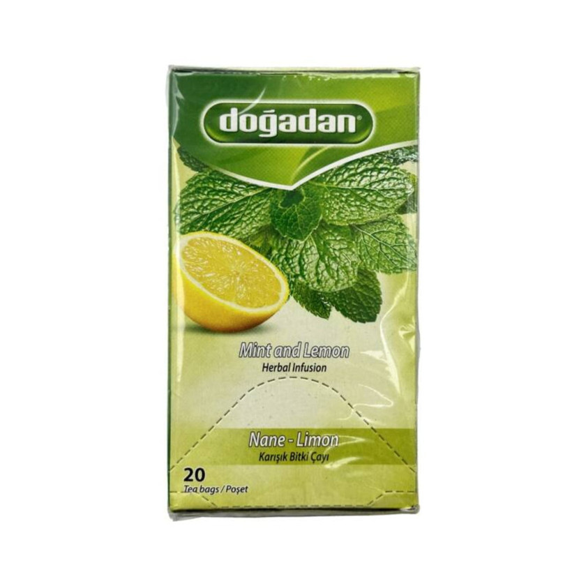 Paketləşdirilmiş çay Doğadan nanə-limon, 20 ədəd