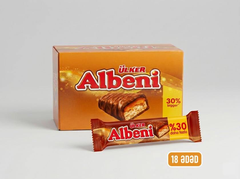 Şokolad batonları Ülker Albeni 52 q, 18 əd
