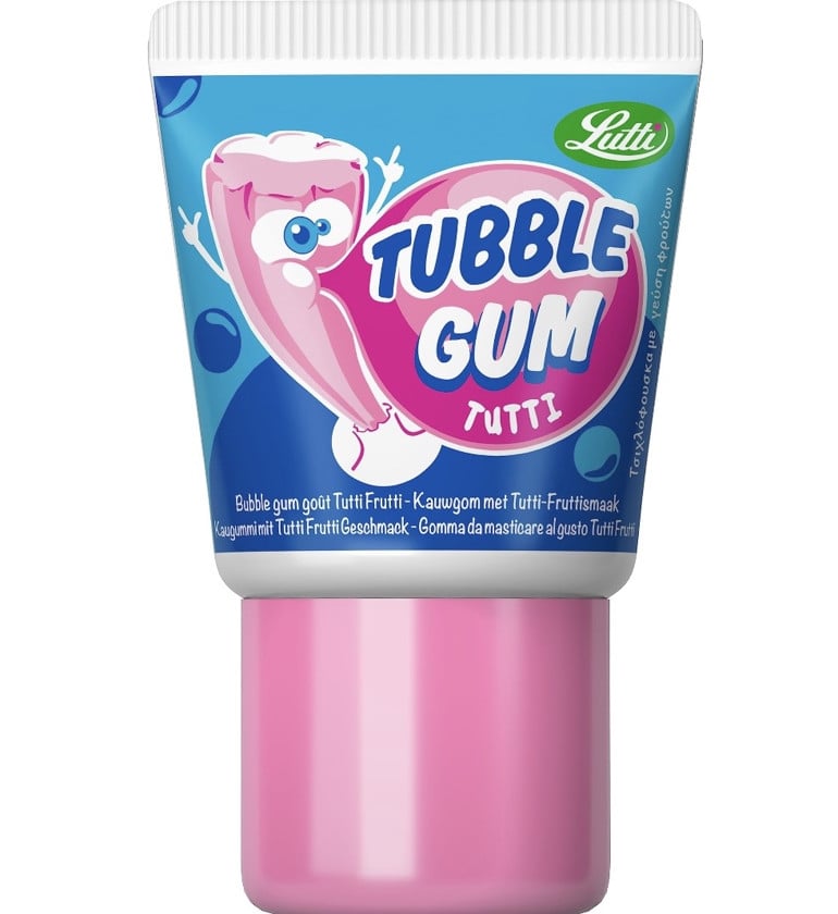 Saqqız Lutti Tubble Gum Tutti-Frutti, 35 q