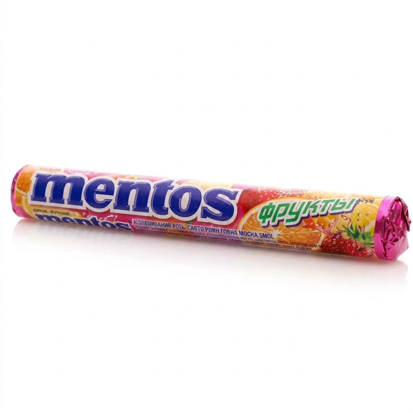 Çeynənən drajelər Mentos Фрукты, 38 q