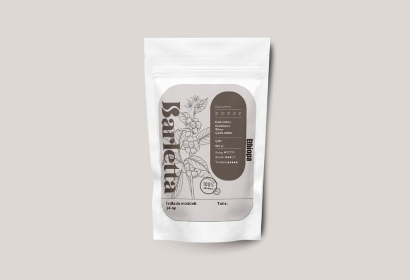 Qəhvə dənələri Barletta Ethiopia Sidamo, 500 q