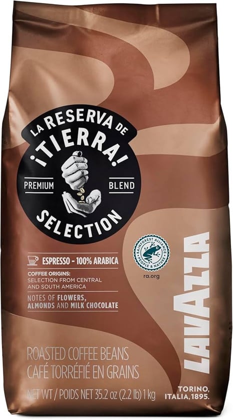 Dənli qəhvə Lavazza Tierra Selection, 1 kq