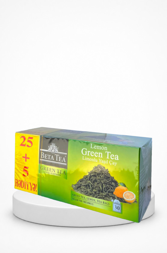Paket çayı Beta Lemon Green, 30x2 q