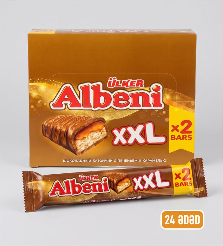 Şokolad batonları Ülker Albeni XXL 70 q, 24 əd