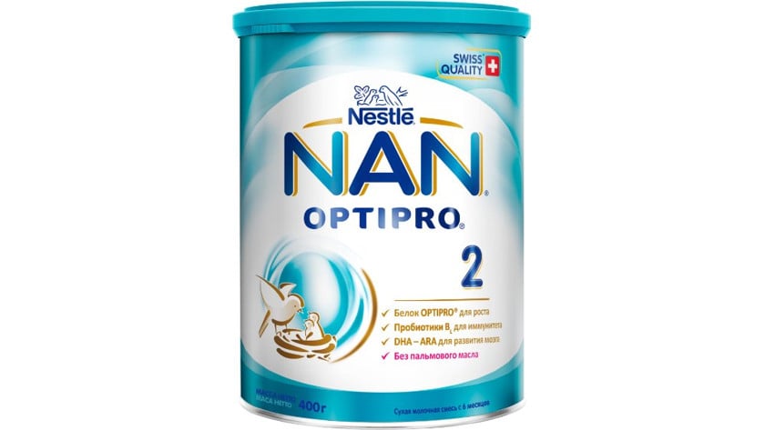 Quru südlü qatışıq Nan 2 Optipro, 6 aydan, 400 q - 15220