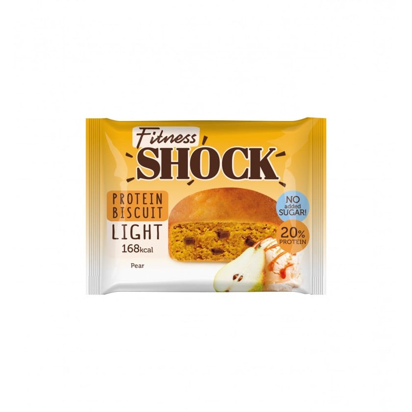 Proteinli peçenye Fitness Shock Pear, 40 q