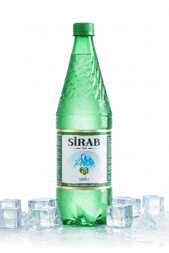 Qazlı su Sirab 1.5 l