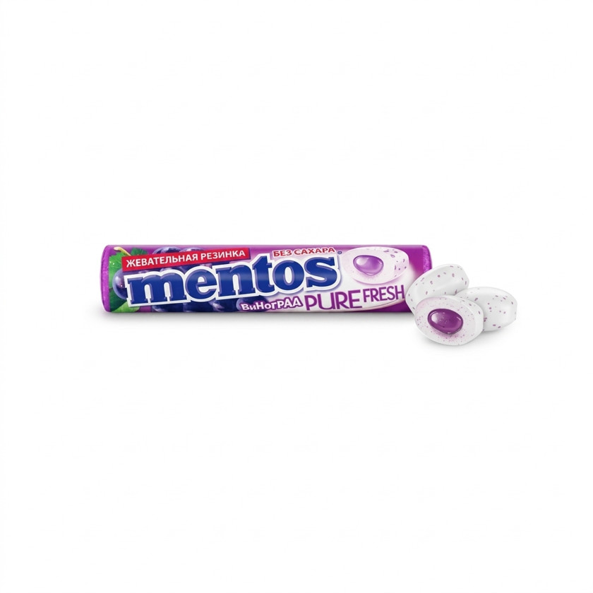 Saqqız Mentos Pure Fresh, üzüm, 15.5 q