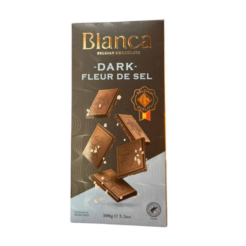 Şokolad Bianca Fleur De Sel, tünd, 100 q